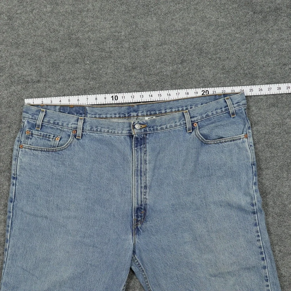 Vintage Levis 550 Jeans Mens 48x25 Blue Light Wash Relaxed Tapered Leg USA‎ Y2K